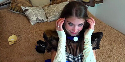 An Lived Porcelain Doll Fulfills the Master's Dirty Desires