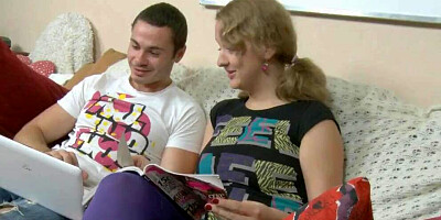 Foxy Russian girl Lolly Moon is fucked by her horny stepbrother