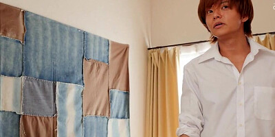 Asian cougar blows her lover and sits on that hard pecker