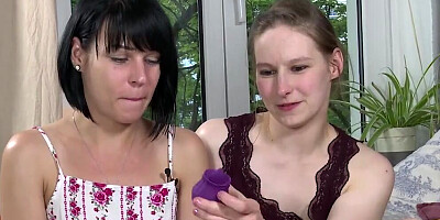 Marie McCray and her girlfriend are playing with their gummy toy