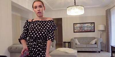 Luxury Girl sucks a hard cock and rides it in POV scene