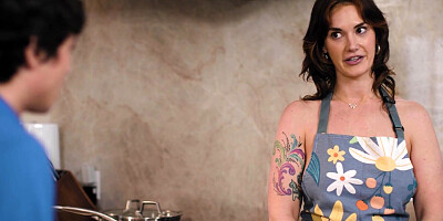 Naughty MILF Siri Dahl's Caught Naked in the Kitchen! Pervert Stepson Banged Her Hard!