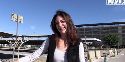 Lullu Gun is riding neighbor's hard prick inside the garage