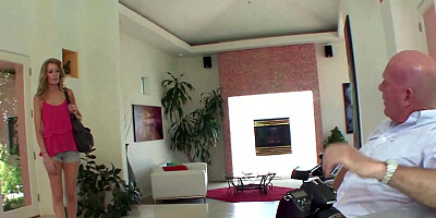 Emily Kae Seduces A Much Older Man Into Giving Her Some Good Dick