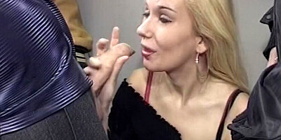 Cuckold shares his astonishing blonde wife with his best pal