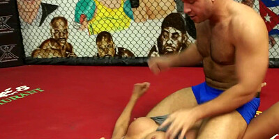 Mixed Wrestling Toyed, Beaten, And Jizzed - Part 1