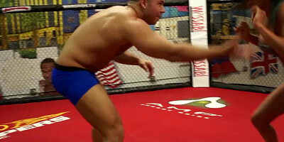 Mixed Wrestling Toyed, Beaten, And Jizzed - Part 1