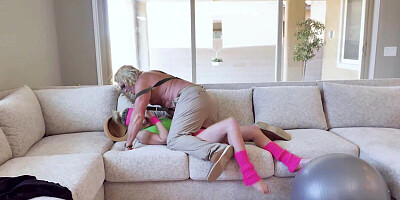 Middle-aged man can't get enough of this young and tight pussy