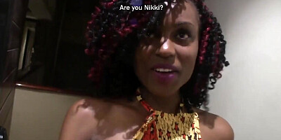 Curly Hair Black POV White Dick Blowjob And Hardcore Interracial Casting