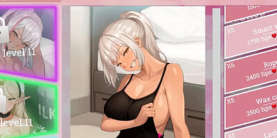 Yogurt hentai game! White hair big breasts sex on a sofa!