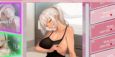Yogurt hentai game! White hair big breasts sex on a sofa!