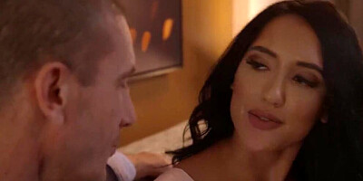 Ryan Mclane & Chloe Amour are having romantic sex in the evening