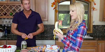 Kenna James blows Ryan Mclane and jumps on his hard pecker