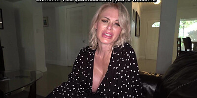 POV giant jugs MILF lifts stepson's mood by riding his johnson