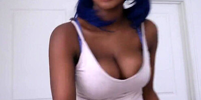 Ebony Stepsister Finds you in her Panties