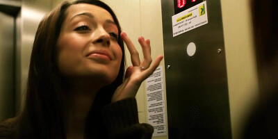 Handsome guy pleases a brunette babe bent over taking his dong