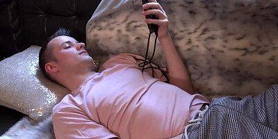 AuntJudysXXX - Mature MILF Mrs. Maggie Catches Her Stepson Watching MILF Porn