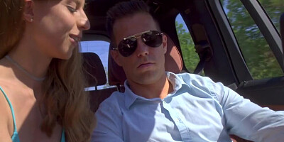 Eveline Dellai, Alberto Blanco & Emelie Crystal are fucking on the balcony