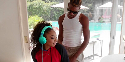 Thick ass ebony angel is eager to ride her partner's BBC