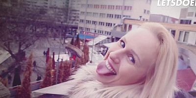 Kinky Stepsis Angel Wicky Fucks Two Guys In The Bathroom - HORNY HOSTEL