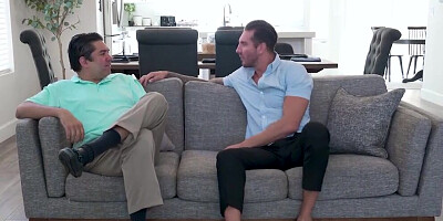 Family Strokes - Busty Step Sister Makes Stepbro Keep His Mouth Shut By Stuffing Hers With His Cock