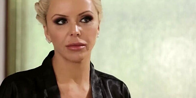 NuruMassage Nina Elle Takes Stepson's Virgin Cock in the Shower