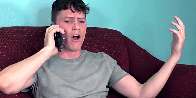 Pretty girl goes down on stepbrother to suck his dick