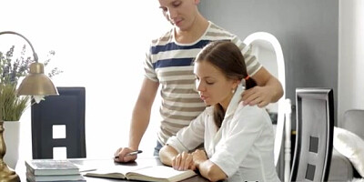 Teen strapon experience Carre seduced by classmate