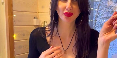 Hot wife on a date in a restaurant cheats on her husband