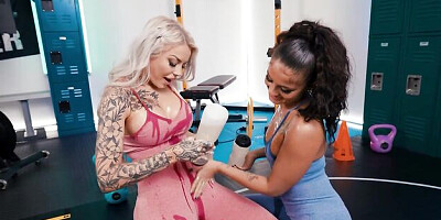 Twistys featuring Ryan Reid's lesbian sex