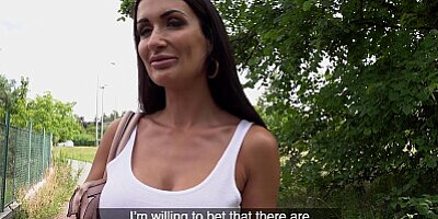 Public Agent Princess Jas get her big British Asian boobs out