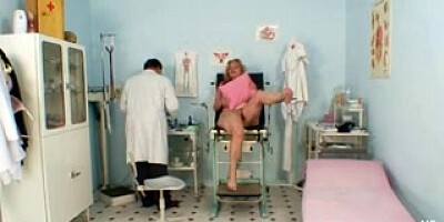 Mature Stazka gyno fetish real exam at good gyno office