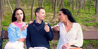 MILF with fantastic curves is rocking with a young stud