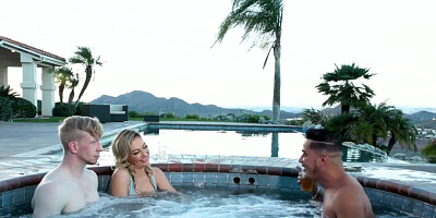 Blonde shares husband's cock with bisexual friend