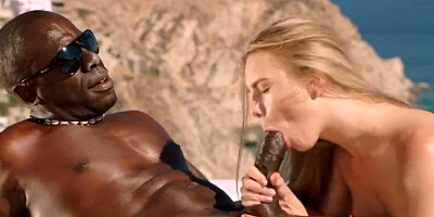 Blonde Tourist Fucked in the Ass by Black Local