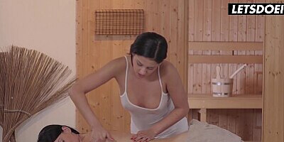 Masseuse Coco De Mal Enjoys Naughty Lesbian Affair With Her Client - LETSDOEIT