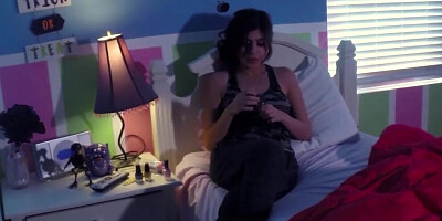 Masked housewife sucks a hard cock and fucks in POV video