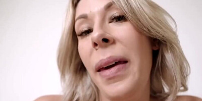 Naughty cougar sucks a pecker and gets fucked in POV video