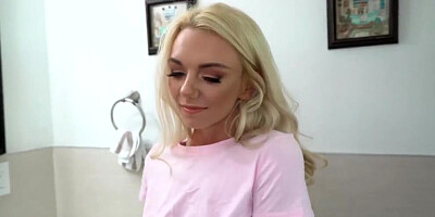 POV big boobs blonde is bouncing on the hard rod of her stepbro