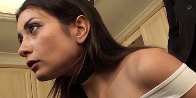 Hardcore sex with deep anal pounding will leave the brunette harlot satisfied