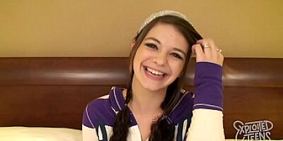 Amateur Teen with Big Tits Sucks and Fucks