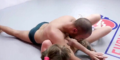 Nude wrestling match between Oliver Davis and Sailor Luna before hot sex