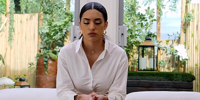 Juicy girl gets naked and takes a hard cock in POV video