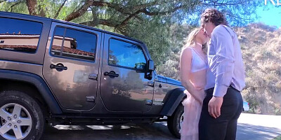 Model looking stepsister helps carl hide his secret!