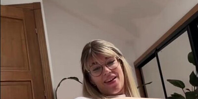 JOI Amateur sex tape from your step sister