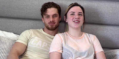 College harlot joined two aroused fellows for a bisexual threesome