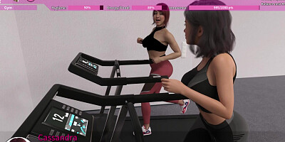 EP4: HOT MILF Sylvia flirting in the GYM with my girlfriend around [Innocence Or Money]