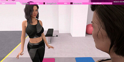 EP4: HOT MILF Sylvia flirting in the GYM with my girlfriend around [Innocence Or Money]