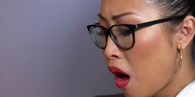 Sharon Lee gets fucked inside the office by her colleague