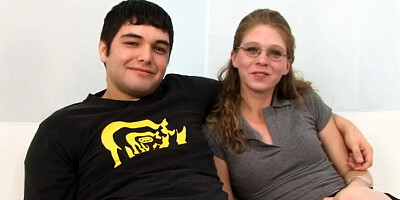 NErdy MILF is spanked while jumping on that big black cock